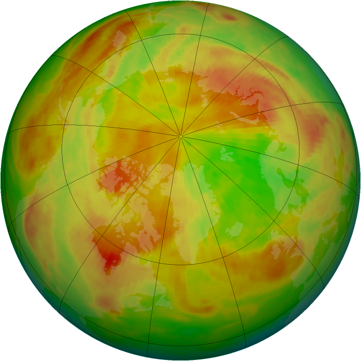 Arctic ozone map for 16 May 1981